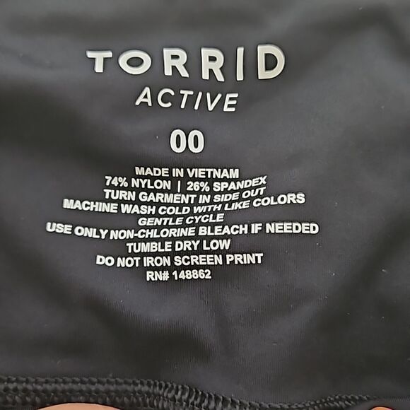 Torrid 2 Piece Active Wear High-Rise Leggings With Crop Top M/L 10 Black - Picture 11 of 16